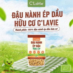 Đậu nành ép dầu hữu cơ C’LaVie 450g