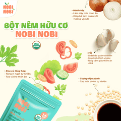 Bột nêm hữu cơ cho bé Nobi Nobi
