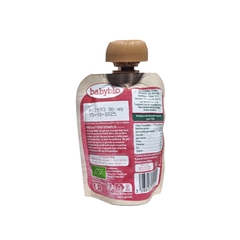 Trái cây nghiền hữu cơ cho bé vị lê, chuối, hạt kê Babybio 90g (≥ 6 tháng)