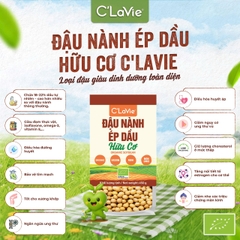 Đậu nành ép dầu hữu cơ C’LaVie 450g
