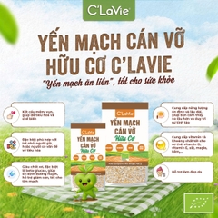 Yến mạch cán vỡ hữu cơ C’LaVie 200g