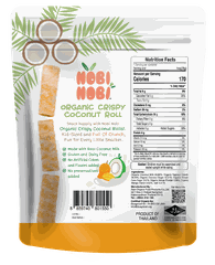 Bánh dừa cuộn giòn hữu cơ Nobi Nobi vị xoài 35g