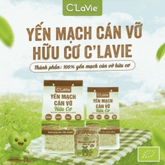 Yến mạch cán vỡ hữu cơ C’LaVie 60g