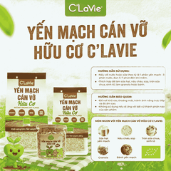 Yến mạch cán vỡ hữu cơ C’LaVie 60g
