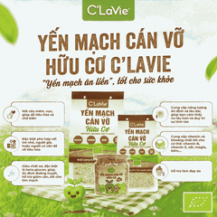 Yến mạch cán vỡ hữu cơ C’LaVie 60g