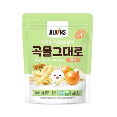 Bánh gạo lứt ăn dặm hữu cơ cho bé vị hành tây Alvins 25g