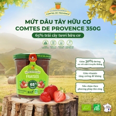 Mứt dâu tây hữu cơ Comtes de Provence 350g