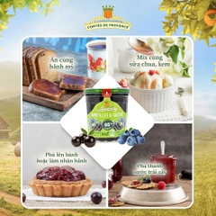 Mứt việt quất, lý chua đen hữu cơ Comtes de Provence 350g