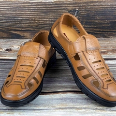 Giày lười nam mùa hè thoáng khí-HS63 đen