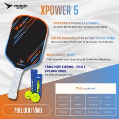 Vợt Pickleball VINSON XPOWER 5