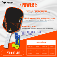 Vợt Pickleball VINSON XPOWER 5