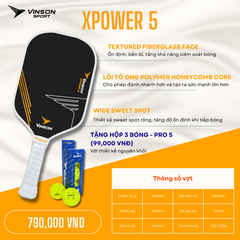 Vợt Pickleball VINSON XPOWER 5