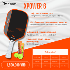 Vợt Pickleball VINSON XPOWER 6