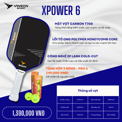 Vợt Pickleball VINSON XPOWER 6