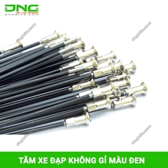 Căm (Nan hoa) xe đạp không rỉ màu đen