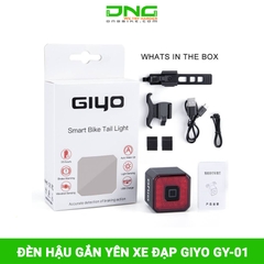 Đèn hậu pin sạc gắn yên xe đạp cảm biến chuyển động GIYO  GY-01