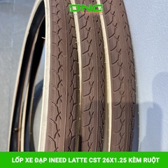 Lốp xe đạp INEED LATTE CST 24/26x1.25 kèm ruột