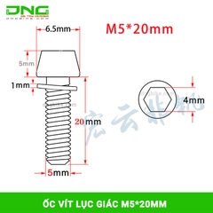 Ốc vít lục giác xe đạp M5/M6 20mm