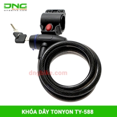 Khóa dây xe đạp có chìa TONYON TY-588