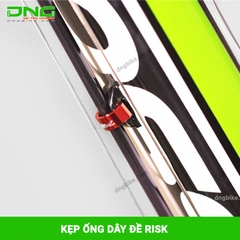 Kẹp ống dây phanh dây đề xe đạp nhôm RISK