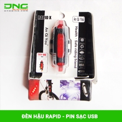 Đèn hậu xe đạp pin sạc RAPID