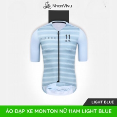 Áo đạp xe MONTON Nữ 11AM Light blue