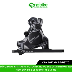 Bộ group SHIMANO Ultegra R8170 Di2 Disc không BB kèm đĩa 50-34T 170mm