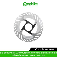 Bộ group SHIMANO Ultegra R8170 Di2 Disc không BB kèm đĩa 50-34T 170mm