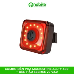Combo đèn pha MAGICSHINE ALLTY 400 + đèn hậu SEEMEE 20 V2.0