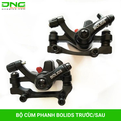 Bộ cụm phanh đĩa cơ xe đạp BOLIDS trước+sau