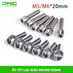 Ốc vít lục giác xe đạp M5/M6 20mm