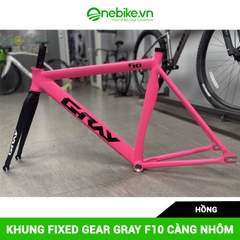 Khung sườn xe đạp Fixed Gear GRAY F10 càng nhôm