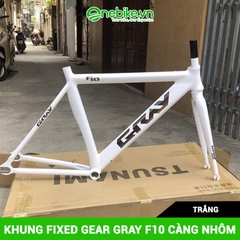 Khung sườn xe đạp Fixed Gear GRAY F10 càng nhôm