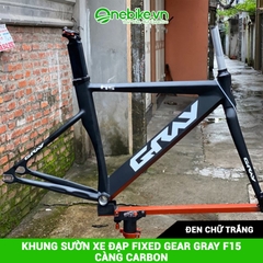 Khung sườn xe đạp Fixed Gear GRAY F15 càng Carbon