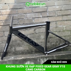 Khung sườn xe đạp Fixed Gear GRAY F15 càng Carbon