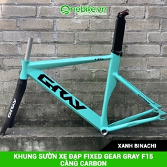 Khung sườn xe đạp Fixed Gear GRAY F15 càng Carbon