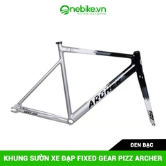 Khung sườn xe đạp Fixed Gear PIZZ ARCHER (đi kèm càng, chén cổ, khóa cọc yên)