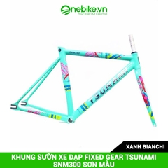 Khung sườn xe đạp Fixed Gear TSUNAMI SNM300 sơn màu