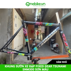 Khung sườn xe đạp Fixed Gear TSUNAMI SNM300 sơn màu