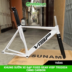 Khung sườn xe đạp Fixed Gear VISP TRX2024 càng carbon