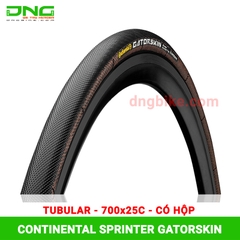 Lốp xe đạp Tubular CONTINENTAL SPRINTER GATORSKIN 700x25c full box