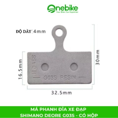 Má phanh đĩa xe đạp SHIMANO DEORE G03S - Có hộp