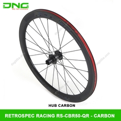 Vành bộ xe đạp đua Carbon RETROSPEC Racing RS-CBR50-QR Hub carbon 50mm