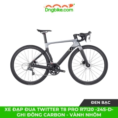 Xe đạp đua TWITTER T8 Pro R7120 -24S-D- Ghi đông Carbon - Vành nhôm