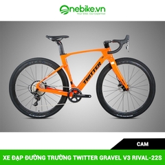 Xe đạp đường trường TWITTER GRAVEL V3 RIVAL-22S-D- Ghi đông carbon