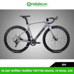 Xe đạp đường trường TWITTER GRAVEL V3 RIVAL-22S-D- Ghi đông carbon