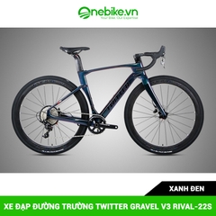 Xe đạp đường trường TWITTER GRAVEL V3 RIVAL-22S-D- Ghi đông carbon