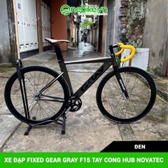 Xe đạp Fixed Gear GRAY F15 tay cong hub novatec