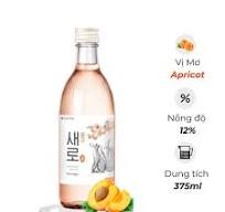 Rượu Saero Soju Apricot(Zero sugar)