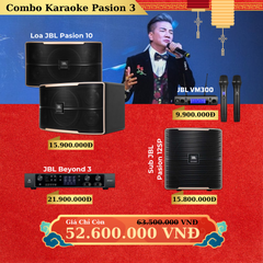 Dàn Loa JBL Pasion 10, Amply Beyon3, Mic JBL VM300, Sub JBL Pasion 12SP